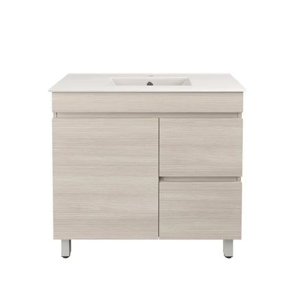 Camden Slim Free Standing Vanity on Legs Coastal Oak