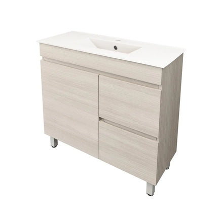 Camden Slim Free Standing Vanity on Legs Coastal Oak