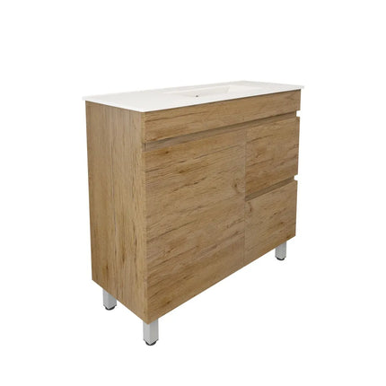 Camden Slim Free Standing Vanity on Legs Prime Oak