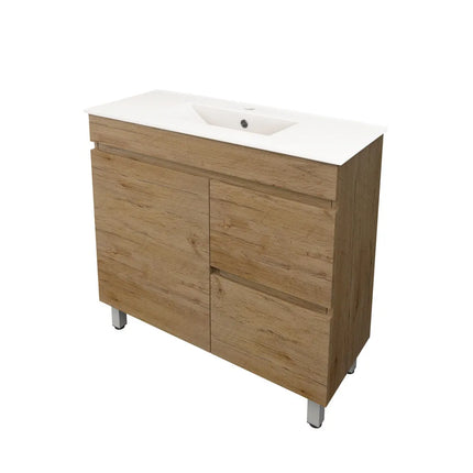 Camden Slim Free Standing Vanity on Legs Prime Oak