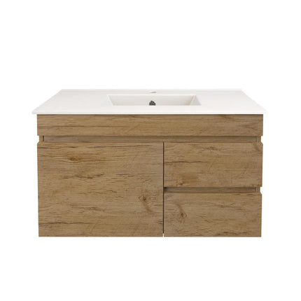 Camden Slim Wall Hung Vanity Prime Oak