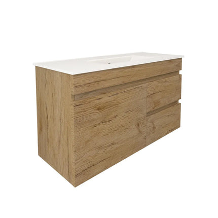 Camden Slim Wall Hung Vanity Prime Oak
