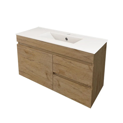 Camden Slim Wall Hung Vanity Prime Oak