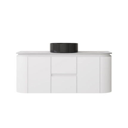 Devito Wall Hung Vanity Matte White