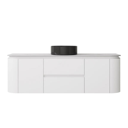 Devito Wall Hung Vanity Matte White