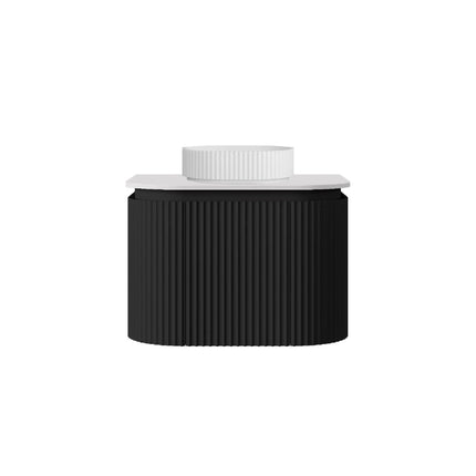 Estella Fluted Wall Hung Vanity Matte Black