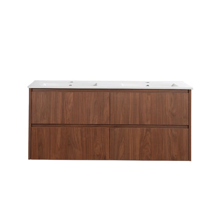 Gladstone Wall Hung Vanity Mocha Oak