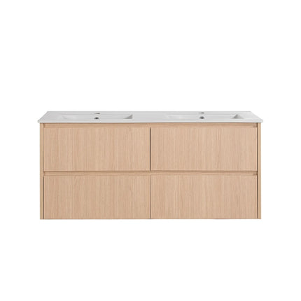 Gladstone Wall Hung Vanity Sandy Oak