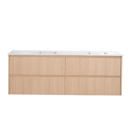 Gladstone Wall Hung Vanity Sandy Oak