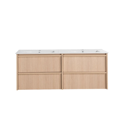 Ridgewood Wall Hung Vanity Sandy Oak , 1200mm - 2B