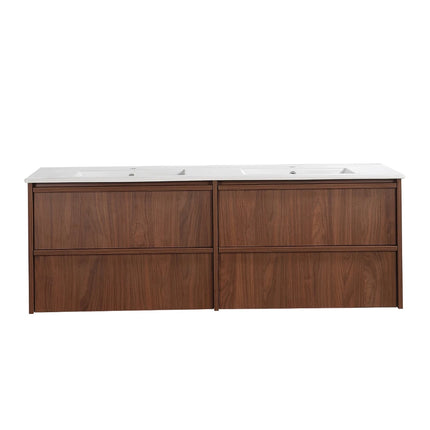 Ridgewood Wall Hung Vanity Mocha Oak
