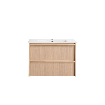 Ridgewood Wall Hung Vanity Sandy Oak , 750mm