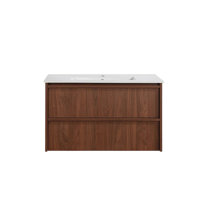 Ridgewood Wall Hung Vanity Mocha Oak