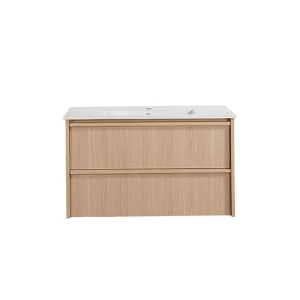 Ridgewood Wall Hung Vanity Sandy Oak , 900mm