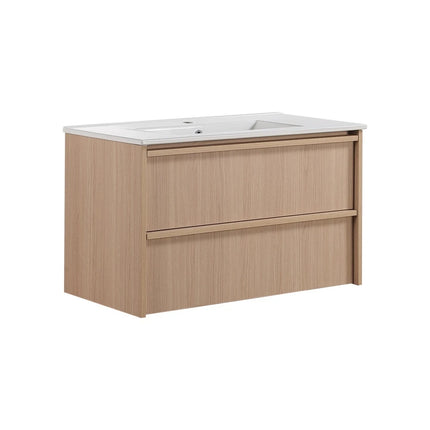 Ridgewood Wall Hung Vanity Sandy Oak ,