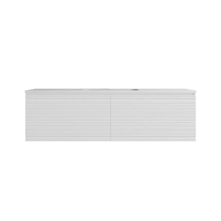 Sedona Fluted Wall Hung Vanity Matte White