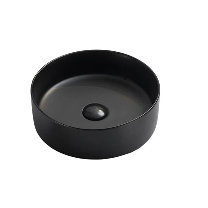 Olley Fine Ceramic Above Counter Basin Matte Black ,