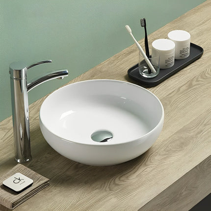 Oban Fine Ceramic Above Counter Basin White 377 X 377 X 110mm ,