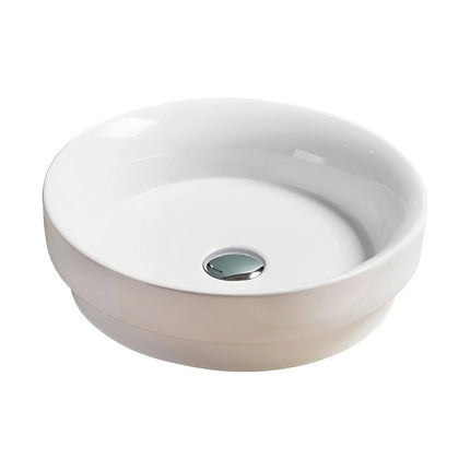 Olley Fine Ceramic Insert Art Basins White , Gloss White 405 x 405