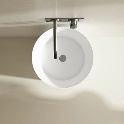 Ollia Free Standing Pedestal Acrylic Art Basin Matte White 445X455X860mm ,