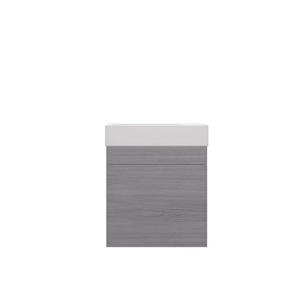 Crete Mini Wall Hung PVC Vanity Oak 450X255X480mm