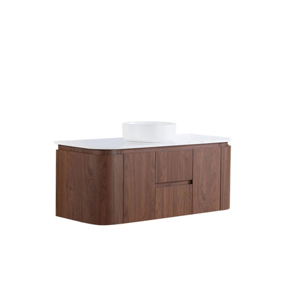 Ravello Wall Hung Plywood Vanity Mocha Oak