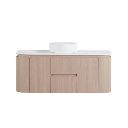 Ravello Wall Hung Plywood Vanity Sandy Oak