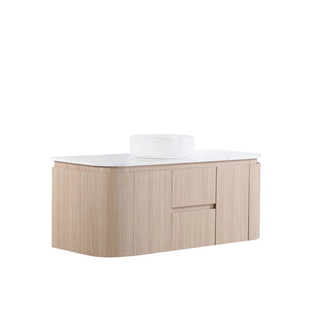 Ravello Wall Hung Plywood Vanity Sandy Oak ,