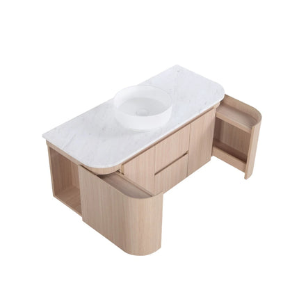 Ravello Wall Hung Plywood Vanity Sandy Oak