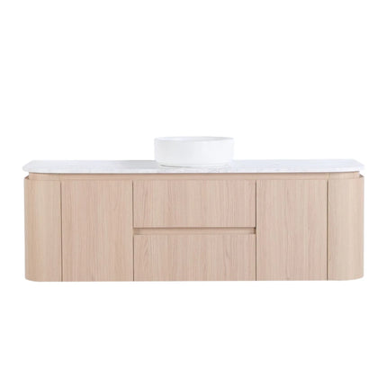 Ravello Wall Hung Plywood Vanity Sandy Oak