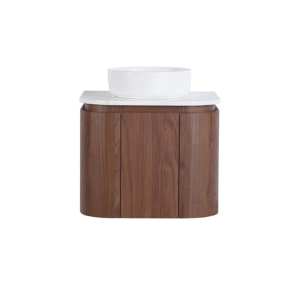 Ravello Wall Hung Plywood Vanity Mocha Oak
