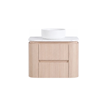Ravello Wall Hung Plywood Vanity Sandy Oak