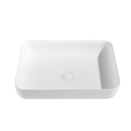 Kirra Solid Surface Rectangle Shape Basin Matte White 550X400X130mm ,