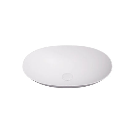 Kirra Solid Surface Pill Shape Art Basin Matte White ,