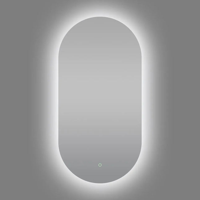 Oval 3 Color Lighting Backlit LED Mirror Sharp Edge 500X1000X5mm