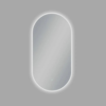 Oval 3 Color Lighting Backlit LED Mirror Sharp Edge 450X900X5mm