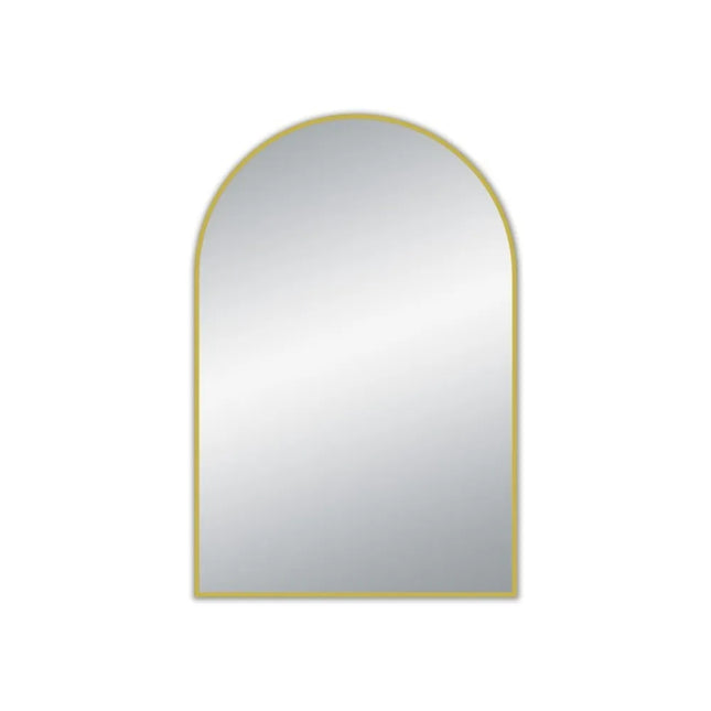 Arch Mirror Brushed Gold Frame 600X900X21.5mm