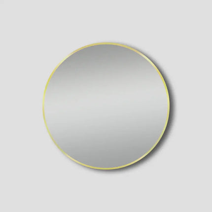 Round Mirror Brushed Gold Frame