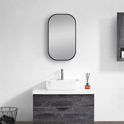 Rectangle Mirror Matte Black Frame