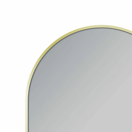 Arch 3 Color Lighting LED Mirror Brushed Gold Frame 600X900mm