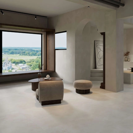 Travertine Look Tile Landy Off-White Matt