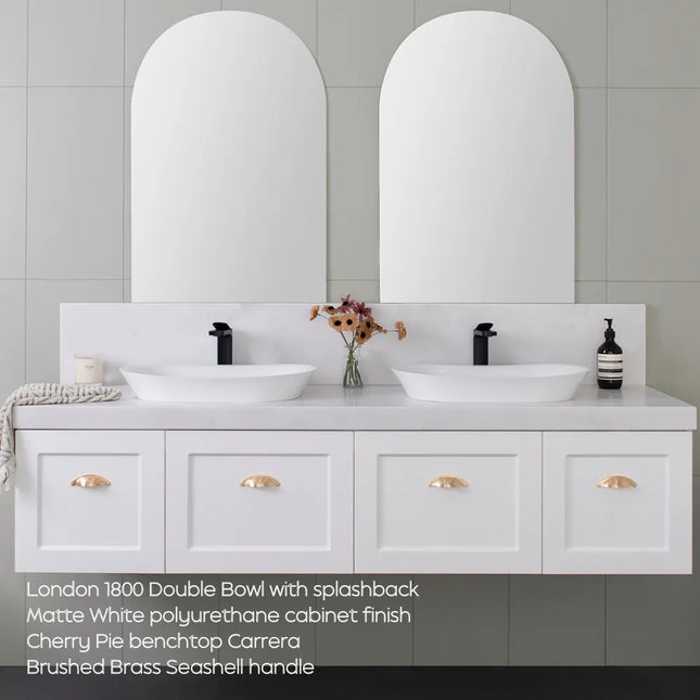 ADP London Full Depth Slim Vanity with Benchtop 600-1800mm