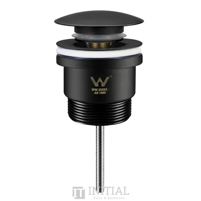 Otti Universal Mushroom Pop Up Waste No Overflow 32mm, Matt Black , Default Title