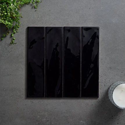 Subway Tile Marshmallow Black 75X300