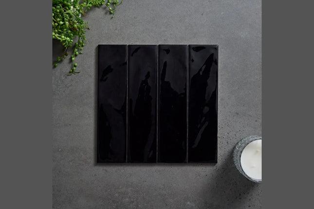 Subway Tile Marshmallow Black 75X300