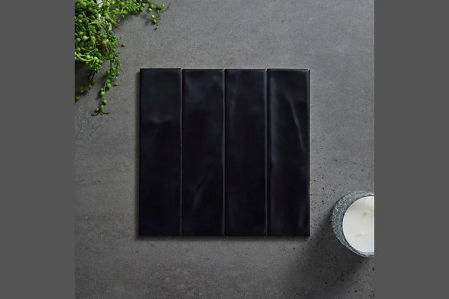 Subway Tile Marshmallow Black 75X300