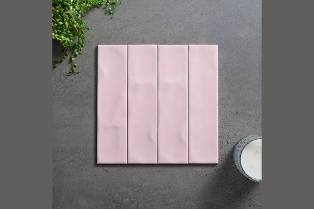 Subway Tile Marshmallow Gloss Rosewater 75X300