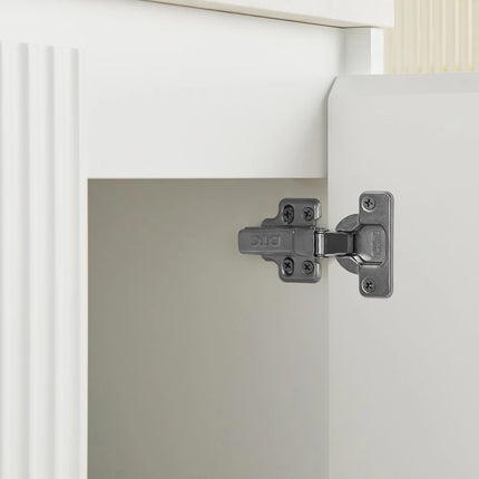Crete Fluted Wall Hung Vanity Matte White ,