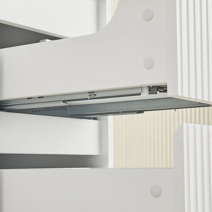 Crete Fluted Wall Hung Vanity Matte White ,
