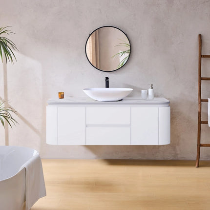 Devito Wall Hung Vanity Matte White